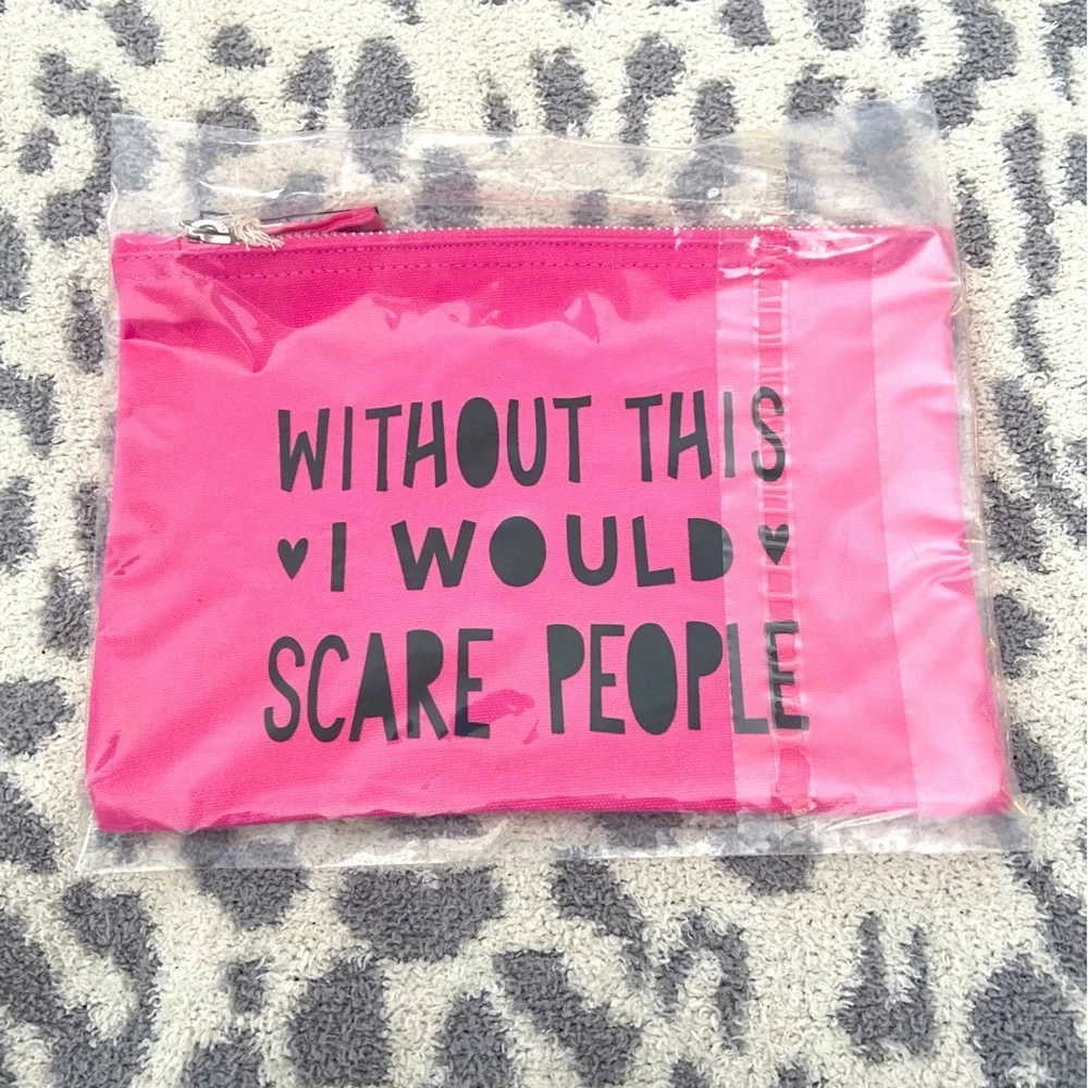PINK MAKEUP BAG HANDMADE ITEM
